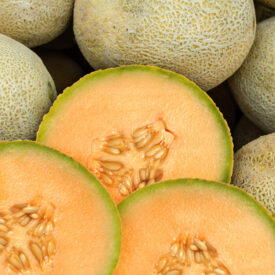 Sliced red ripe watermelon. Fruit background and texture